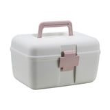 First Aid Kit 2 Layer Medicine Box Portable Emergency Medicine Box for Home Office V1294-YM0717-10154432