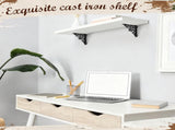 8 Pack Cast Iron Brackets Antique Style Shelf Brackets with Screws 3 7/8" x 3 7/8" Decorative Wall V1258-DP02-C-2830