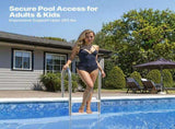 4-Step Stainless Steel Pool Ladder of 2 Handrail for 1371.6 mm Decked Pool V952-DXYCTTBGGBXGT35OAV0