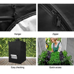 Green Fingers Grow Tent 60x60x90CM Hydroponics Kit Indoor Plant Room System GT-D-60X60X90-BK