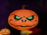 3.9FT Halloween Inflatable Pumpkin LEDs Blow Up Green-eyed Pumpkin Inflatables Outdoor Decorations V1294-YM0901-L6891US