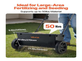 Walk-Behind Push Spreader, 22.6 kg Capacity, Drop Spreader with Hopper Grate, 18 in Spreading Width V952-TCSBJ50LBSPZFPVX6001V0