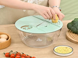 2-in-1 Decker Vegetable Dryer - Fruit Salad Drainer - Six Replaceable Blades - Salad Dryer V1188-ZXY-10452