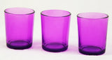 20 Pack Purple Glass Votive Tealight Candle Holders House Party Cenrepiece Xmas Wedding Decor Glass V382-PURPCHX20