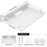 Projector Shelf with Aluminum Alloy Sturdy and Lightweight Floating AV Shelf for Cable Boxes Games V1366-AZ2-W-14824