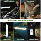 Inflatable Solar Camping Lantern, 23.6in LED Camping Light Tube USB Rechargeable Tent Light, V1107-132-83551