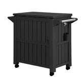 Gardeon Outdoor Storage Cabinet Box 80L Ice Bucket Cooler Rolling Serving Cart Kitchen Trolley ODF-COOLER-PP-BK