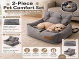 Winter Pet Warmth Bundle - Grey Self Heating Mat 36x50cm & Grey Pet Car Booster Seat 55x40cm V888-ELOSUNG53921