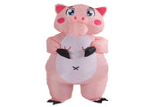 Inflatable Costume Pink Pig Blow Up Halloween Cosplay Dress Jumpsuit Costume For Adults V1294-YM0703-3115230048011