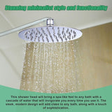 200mm Shower Head Round 304SS Polished Chrome Finish V63-826391