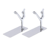 2Pcs Metal Book Ends Unique Men Design Simple Fashionable Decorative Bookends for Home Office Bar V1294-YM0523-3116220000511