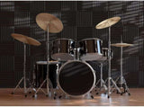 JBER Acoustic Panels Foam Wedges 48pcs 30x30x2.5cm for Soundproof Padding Wall V1173-APFW1INBL-48
