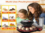 CARLA HOME 12 Egg Incubator withmatic Turning, LED Display, Humidity & Temperature Control, V178-36343