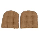 2pcs Outdoor Cushions Tufted Patio Furniture Cushions Thick Outdoor Seat Cushion U Shaped V1294-YM0901-3116250003313
