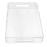 Acrylic Fruit Towel Tray Lightweight Breakfast Cheese Serving Tray with Handles for KTV Hotel V1294-YM0714-3118210235911