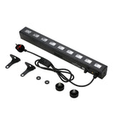 Dimmable LED UV Bar Black Light Lamp Fixture Portable High Bright 9LEDs Total Power 27W for Bar Club V1294-YM0901-L1678UK