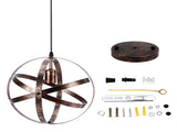 Ball Earth Chandelier Retro American Industry Warm Romantic Stable Firm Wall Lamp for Coffee Shop V1294-YM0715-3119210292111