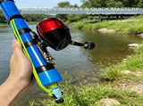 Catapult Fishing Rod, Compact Rocket Launcher Fishing Pole with Fishing Reel Combo for Saltwater & V1366-AZ2-W-11630