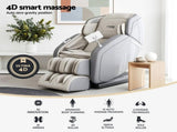 Livemor 4D Massage Chair Recliner - Full Body SL-Track Zero Gravity with AI Body Scan, Deep Tissue MASCHR-4D-1AIR-GRBG