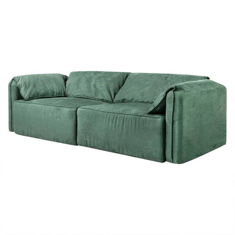 Levede Sofa Floor Couch 3-Seater Leathaire SF1005-GN