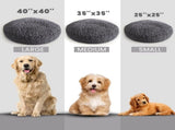 Puppy & Cat Dog Bed, Soft & Relaxing Round Dog Bed, Chenille Material, Removable Cover, Washable & V1102-B0CCXH53LW