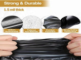 55 Gallon Trash Bags 1.5 Mil,Heavy Duty Outdoor Garbage Bags for Commercial, Lawn and Leaf V1192-AZ-W-31005