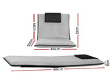 Artiss 4X Floor Lounge Sofa Bed Floor Cushion Velvet Grey FLOOR-0166D-GYX4