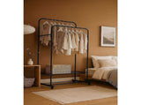 Double Clothes Rack Metal Garment Rail 80x154cm Heavy Duty Hanging Shelf Storage Organiser V63-953331