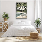 Jungle By The Pool Artwork Framed Wall Art 80x120cm V637-E592644