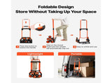 Stair Climbing Cart, 54 kg Stair-Climbing Capacity, Portable Folding Trolley Cart with Telescoping V952-QXTCSPLCHJG23BKCT001V0