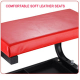 Padded Rolling Creeper Garage Mechanics Roller Seat Stool Chair with Tool Tray V201-HBZ0500RE8AU