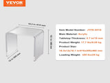 Acrylic End Table, C-Shaped Lucite Side Table, Clear Acrylic Side Table for Drink, Food, Snack used V952-YKLBZXTMSDGZUGWAPV0