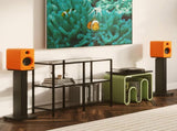 Kanto REN 200W Powered Bookshelf Speakers with HDMI ARC, USB-C, and Bluetooth 5.3 - Matte Orange, V398-KO-RENMO-I
