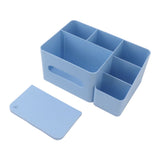 Tissue Box Organizer with Lid Plastic Exquisite Smooth Surface Tissue Desk Organizer for Home Office V1294-YM0706-3117230170011
