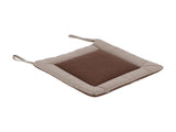 Linen Seat Cushion Coffee Color AntiDeformation MultiLayer Cotton Linen Chair Cushion with Fixable V1294-YM0901-3111210213911