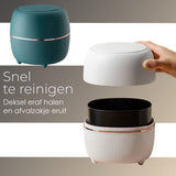 Klein Prullenbak - Designer Trash Can with Lid - Mini Prullenbak - Small trash can ideal for the V1188-MS-313-0660