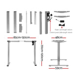 Artiss Standing Desk Motorised 120CM White HASD-114G-GYDF-WHDB-120