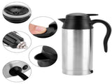 Portable 750ml 24V Travel Car Truck Kettle Water Heater Bottle for Tea Coffee Drinking V1294-YM0727-JY05860