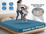 4PCS Fitted Bed Sheet Holder Straps and Fastener Clips V1263-JX-3904