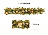 Christabelle 2.74m Deluxe Mountain Pine Christmas Garland Pre Lit Multi Function LED Timer Indo 112_SENDMP274