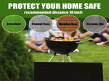 Grill Mats,Extra Large 39x47 Inch Fireproof Grill Mat for Outdoor BBQ, Non-Slip Waterproof Deck V1366-AZ2-W-20758
