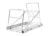 Pull Out Trash Can Holder Under Cabinet Sliding Garbage Can Organizer Stainless Steel Extendable for V1294-YM0901-3117260017111