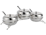 Stainless Steel Condiment Seasoning Containers Pots Set Salt Pepper Sugar Storage Organizers V1294-YM0718-3118210024811