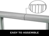 10 Holders Floor Bike Rack, 59" Length All-Steel Grid Bike Rack, 10-Bike Capacity Dual-Side Storage V952-TCJ-10C0000000001V0