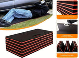 Foldable Mat Extra Thick Tri Folding Exercise Pad High Density Foam Workout Mat for Home V1192-AZ-W-33836