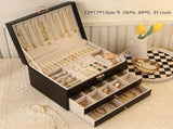 Black High-end Jewelry Storage Box for Necklaces, Earrings, Ear Studs, Bracelets, Rings, Exquisite V1106-GDSSSNH001
