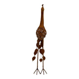 Rust Standing Peacock Garden Statue 60cm V637-71670PCK
