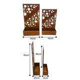 Set 2 Nested Floor/Wall 'Circles' Planters 95cm, 80cm V637-48107PLN