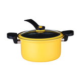 Darzheoy Nonstick Ceramic Coated Sauce Pan with Lid, Crock Pot with Twist & Lock Handles, Micro V1189-WXFWAL-20260326-02319
