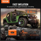 12V Air Compressor Heavy Duty 150PSI Offroad Air Compressor Portable Truck Tire Inflator 6.0CFM Air V952-CZKQ12V150PSIOQUPV9